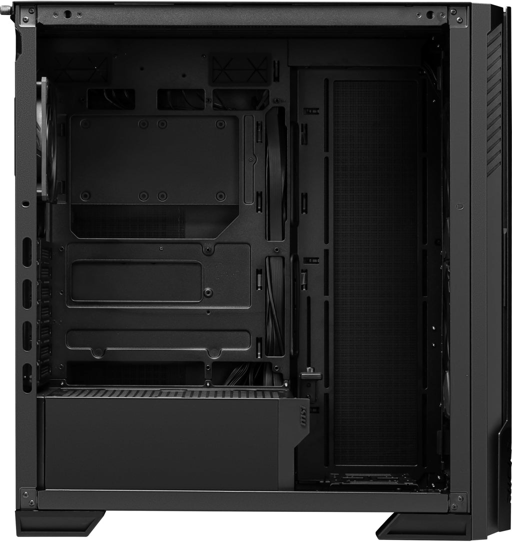 MSI MPG Velox 300R Airflow PZ - Mid-Tower Gaming PC Case - Tempered Glass Side Panel - 2 x 160 mm Dual Layer Blades Fans - Liquid Cooling Support up to 360mm Radiator - Mesh Panel for Airflow