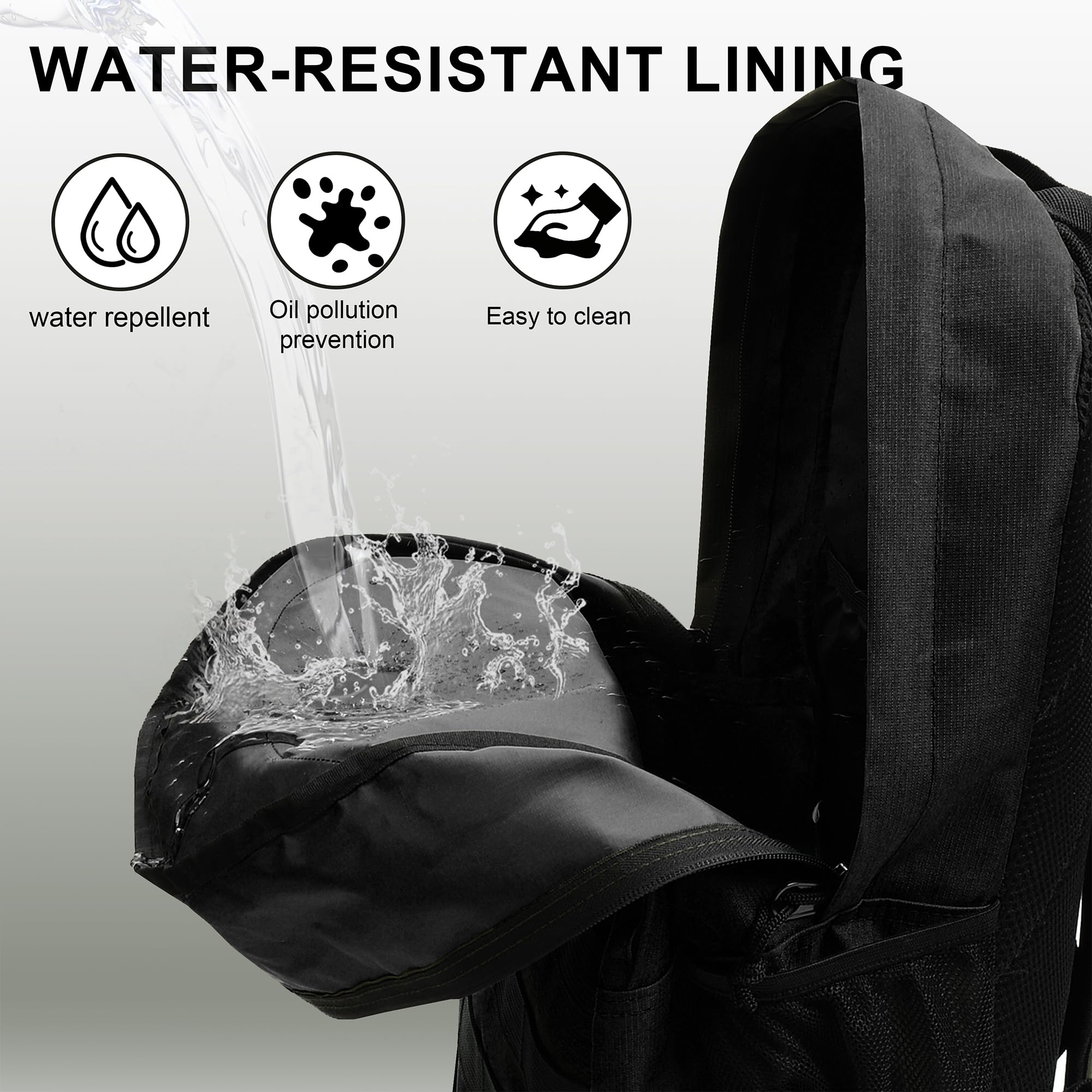Wrangler Tradesman Backpack, Water Resistant Casual Daypack for Travel Work School, Black, 15.6 inches, Minimalist