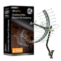 GE Outdoor/Attic TV Antenna, Long Range, 4K 1080P VHF UHF Digital HDTV, J Mount Included, Weather Resistant, 29884