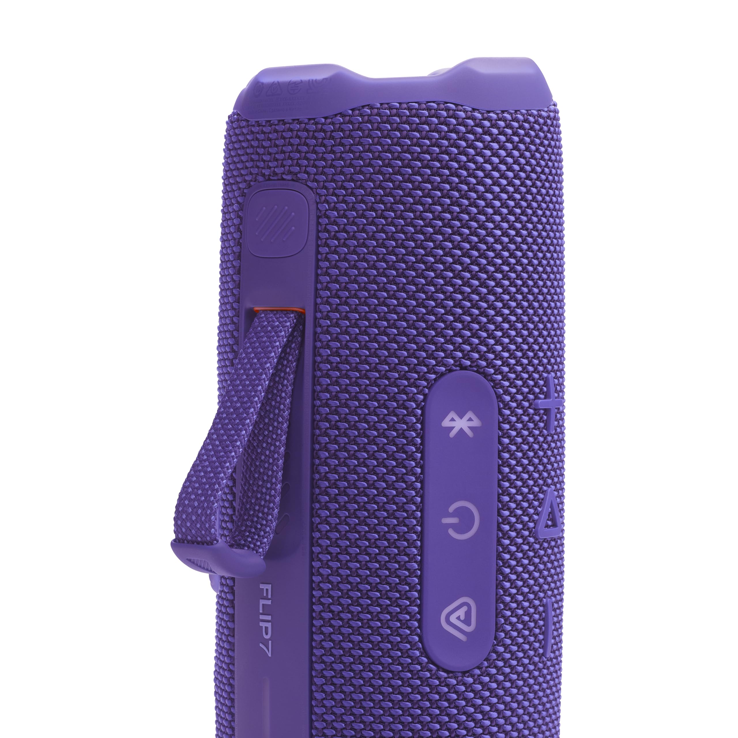 JBL Flip 7 Portable Waterproof and Drop Proof Speaker, Pro Bold Sound with AI Sound Boost, 16 Hours Battery Life and PushLock System with Interchangeable Accessories (Purple)
