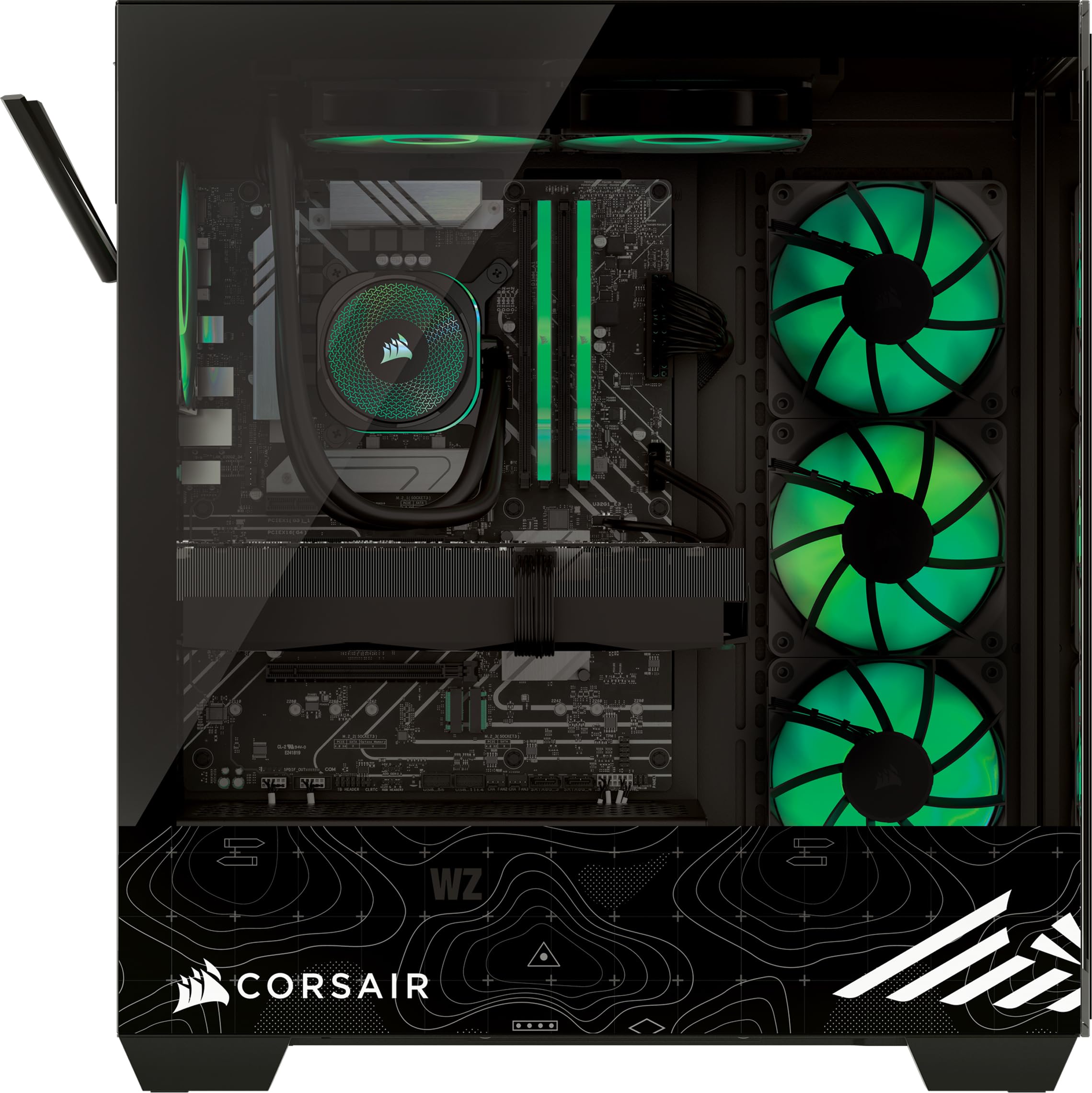 Corsair Vengeance a7500 Call of Duty® Warzone Edition Gaming PC – Liquid Cooled AMD Ryzen™ 7 9800X3D CPU – AMD® Radeon RX 9070XT GPU – 32GB Vengeance RGB DDR5 Memory – 2TB M.2 SSD – Black