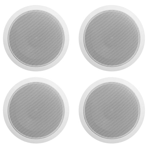 12 Rockville CCL6T White 70V 6" Commercial Ceiling Speakers 4 Restaurant/Office