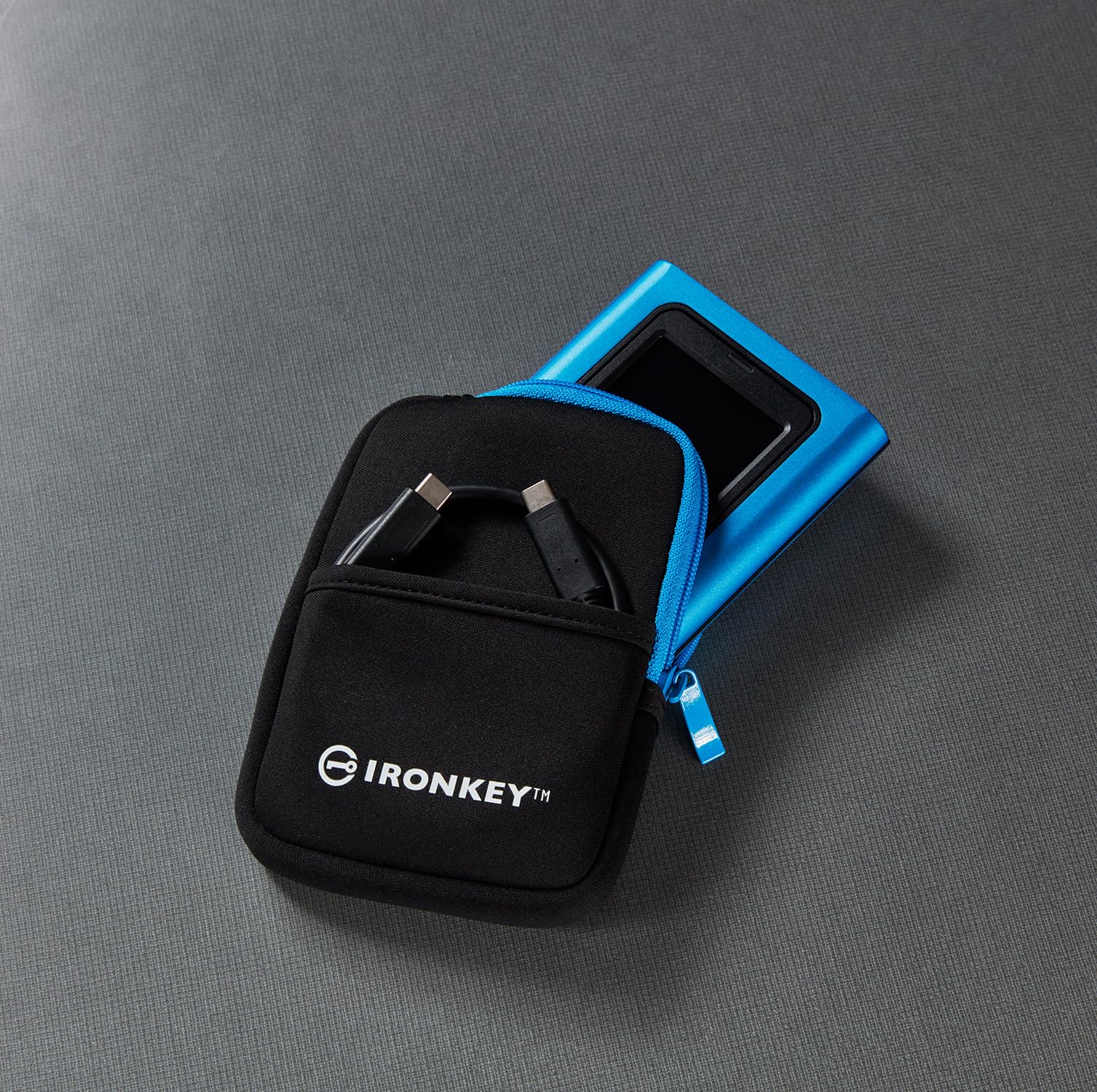 Kingston IronKey Vault Privacy 80 - External SSD - FIPS 197 Certified & XTS-AES 256-bit Encrypted- Up to 250MB/s read, 250MB/s write - IKVP80ES/960G