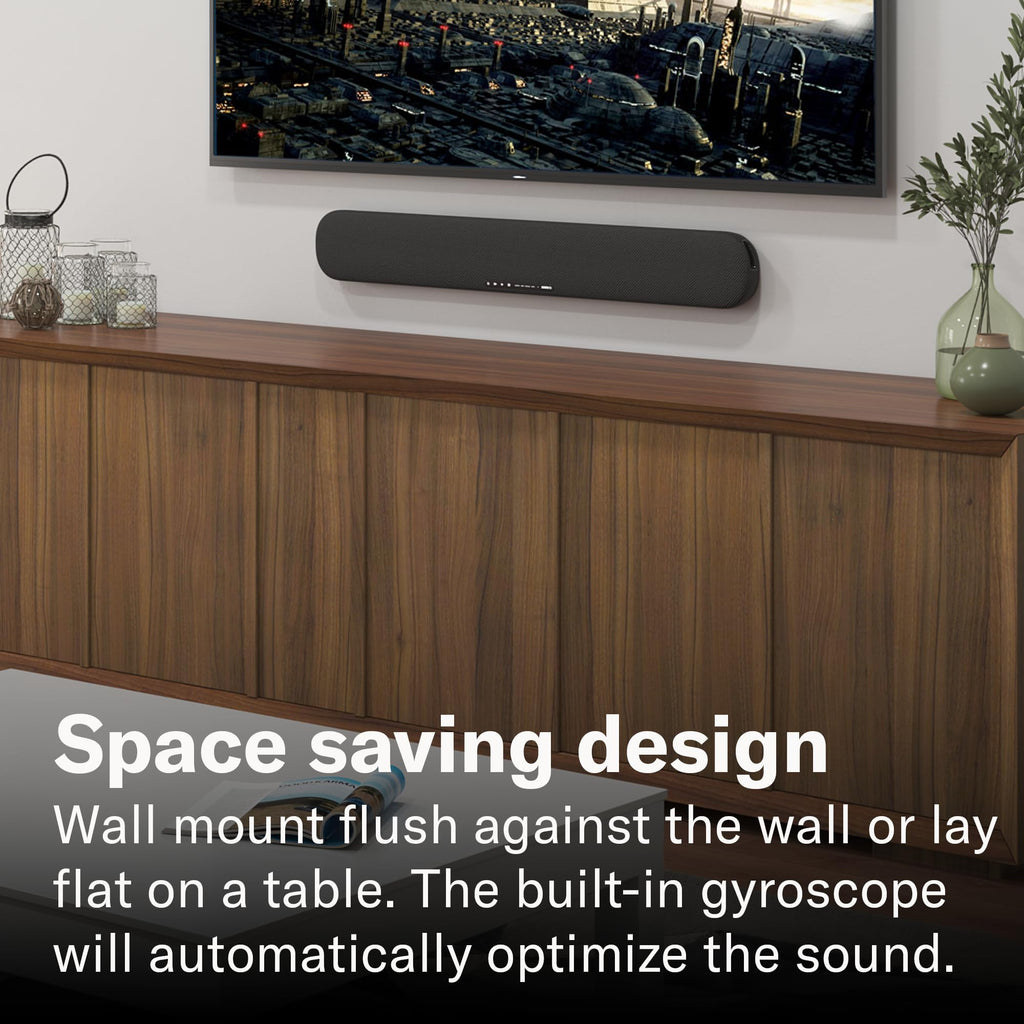 Yamaha SR-B20A Sound Bar with Built-in Subwoofers and Bluetooth