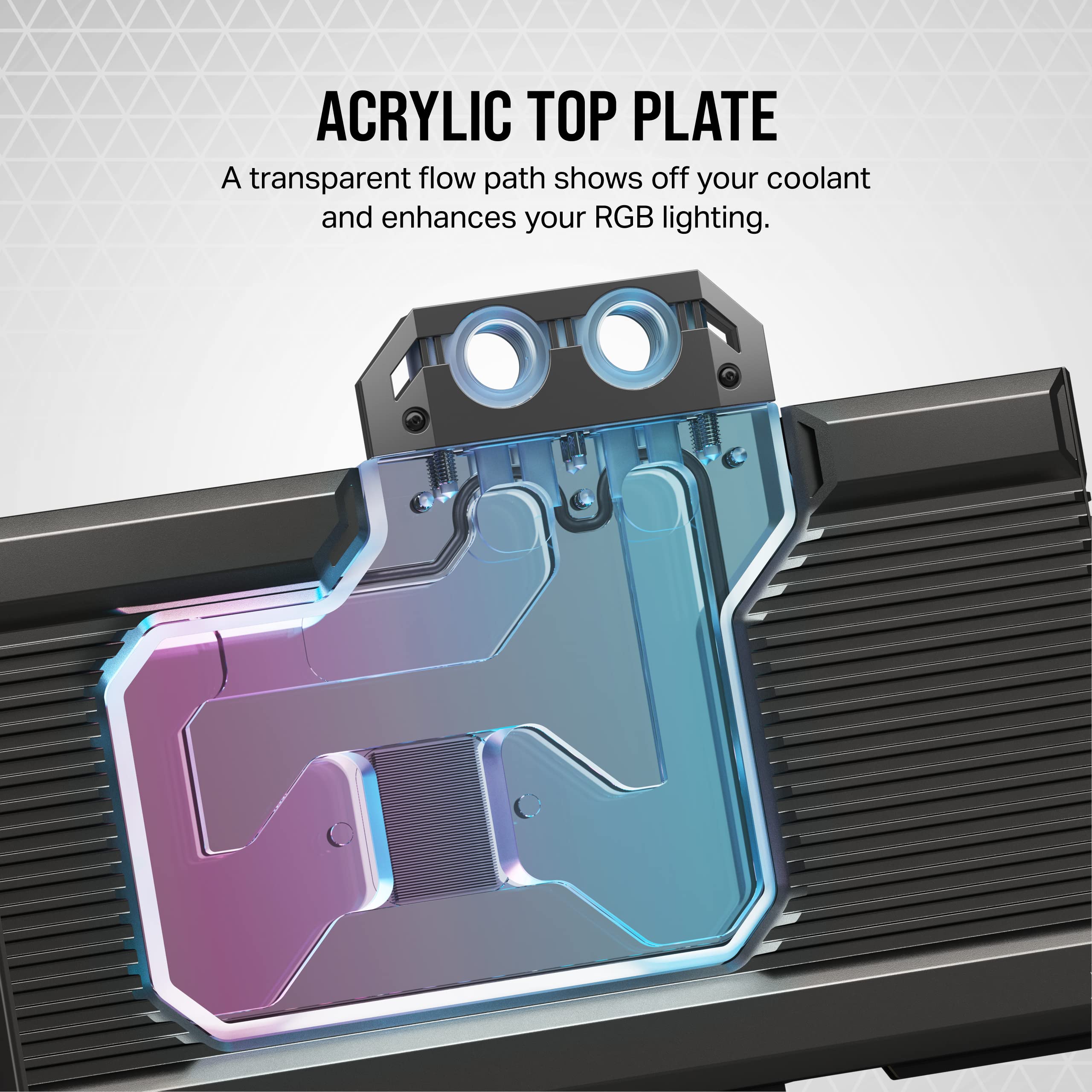 Corsair Hydro X Series XG7 RGB 4080 Founders Edition GPU Water Block � For NVIDIA� GeForce RTX� 4080 FE � CNC Nickel-Platted Copper � 50 Cooling Fins � Included Backplate & ARGB Adapater Cable � Black