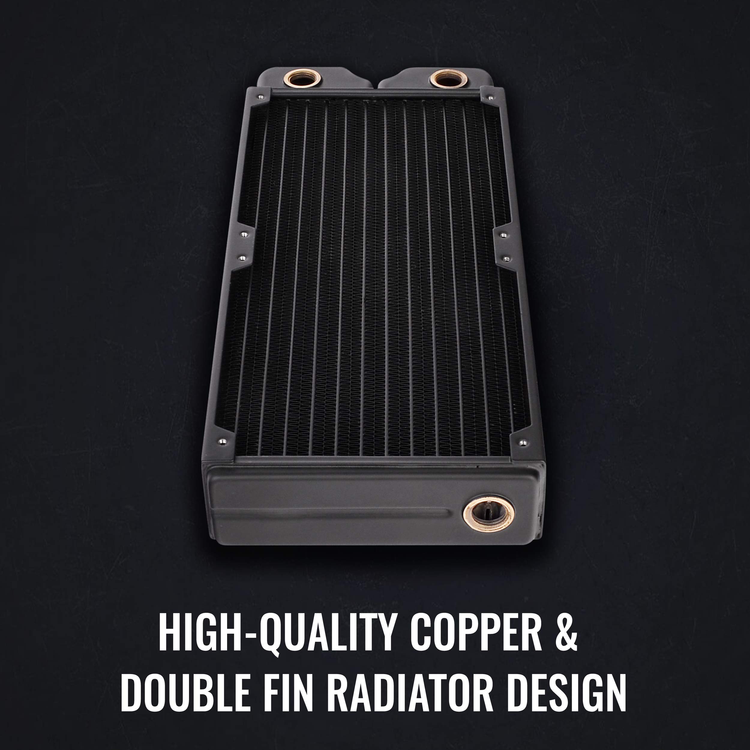 Thermaltake Pacific DIY CLD240 40mm Thick High-Density Double Micro Fins Copper Radiator CL-W281-CU00BL-A