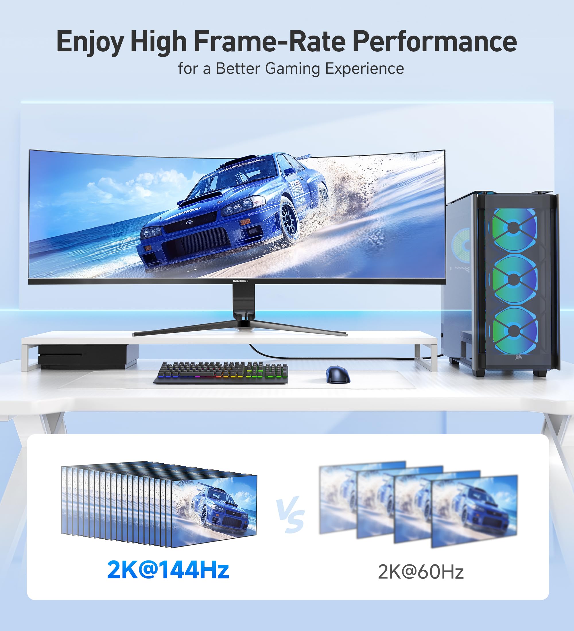 Cable Matters 2-Pack Ultra Thin HDMI Cable 10 ft, Support 4K@60Hz, Ultra Slim HDMI Cable 4K Rated with Ethernet, HDR Support for PS5, Xbox Series X/S, RTX4090/3090, RX 7900/7800, Apple TV, and More