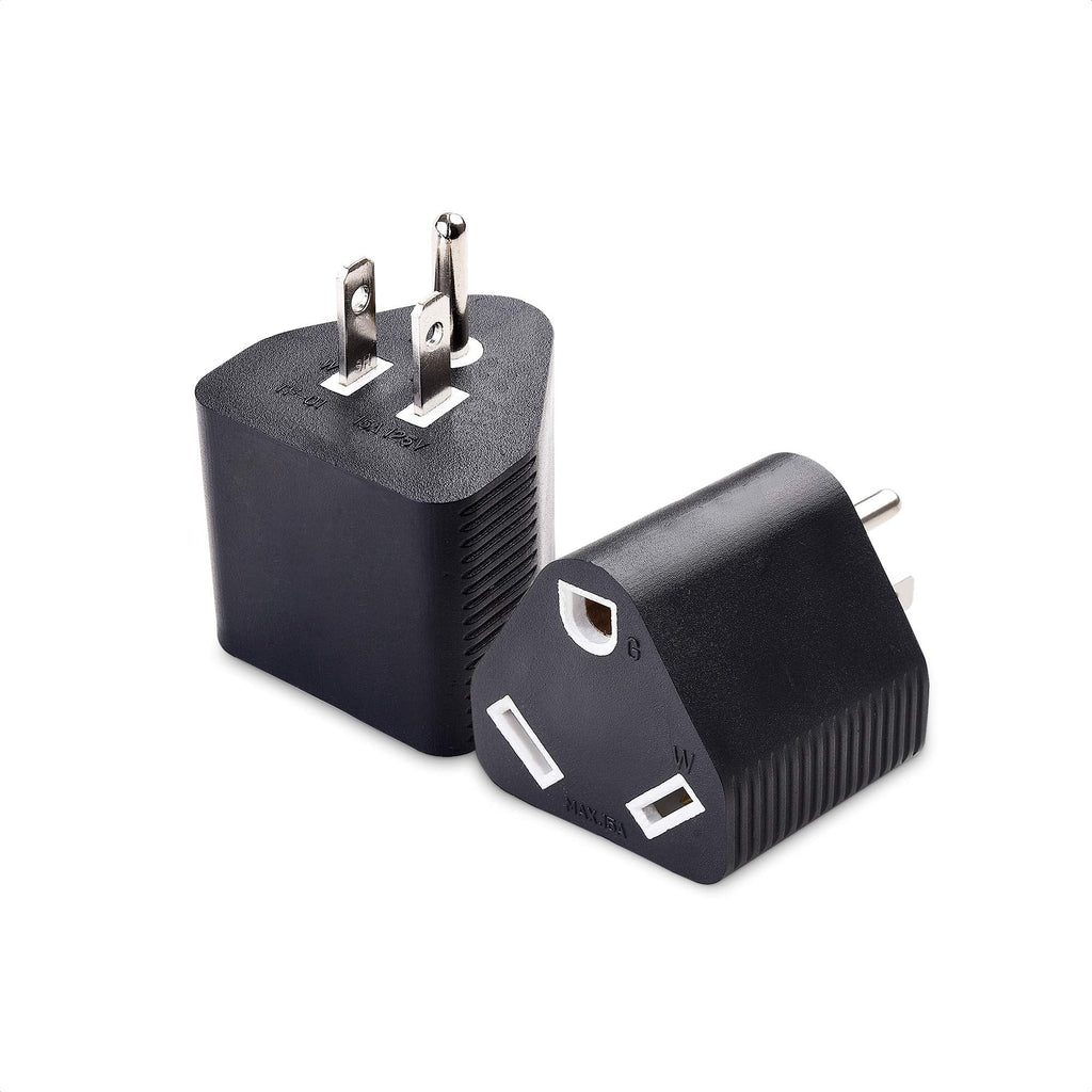 Cable Matters 2-Pack 15 Amp to 3 Prong 30 Amp RV Adapter, 15 AMP RV Plug (NEMA 5-15P to TT-30R)