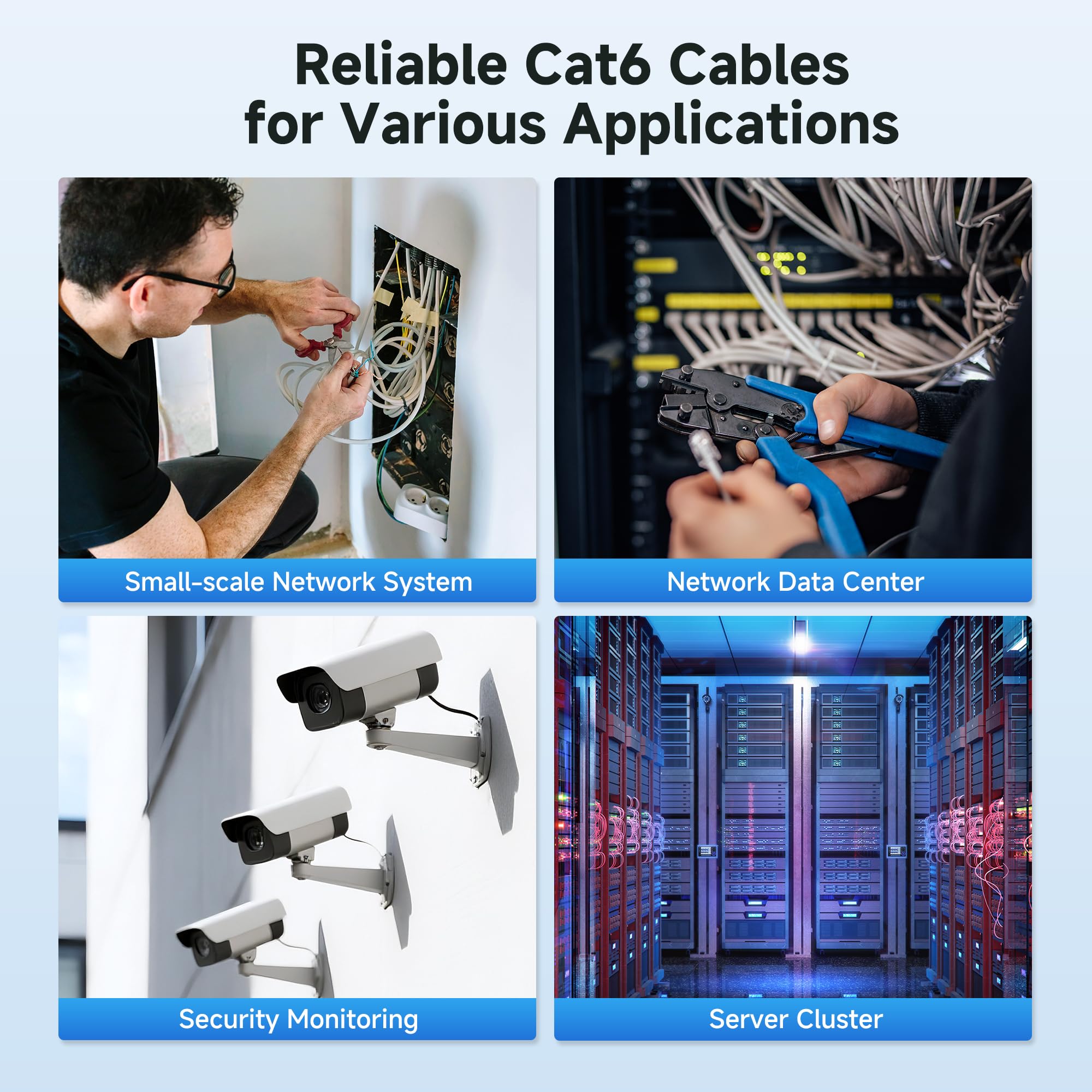 [UL Listed] Cable Matters in-Wall Rated (CM) Cat 6 / Cat6 Bulk Cable (Cat6 Ethernet Cable 1000 Feet) in Blue