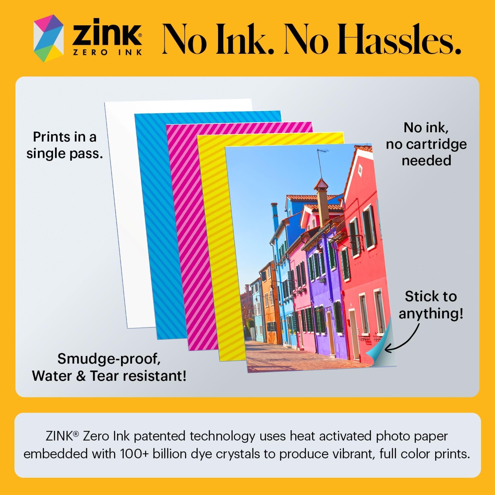 KODAK Smile+ 2-in-1 Digital Instant Camera & Wireless Bluetooth Photo Printer, 10MP, Special-Effect Rotating Lens, Zink 2x3" (5.1x7.5 cm) Sticky-Back Photos, Print via App from Smart Devices, Black