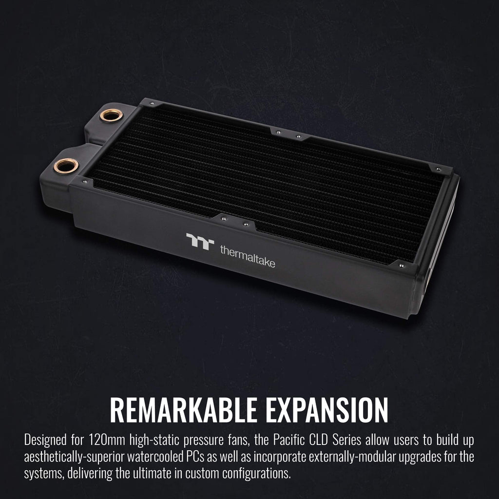 Thermaltake Pacific DIY CLD240 40mm Thick High-Density Double Micro Fins Copper Radiator CL-W281-CU00BL-A