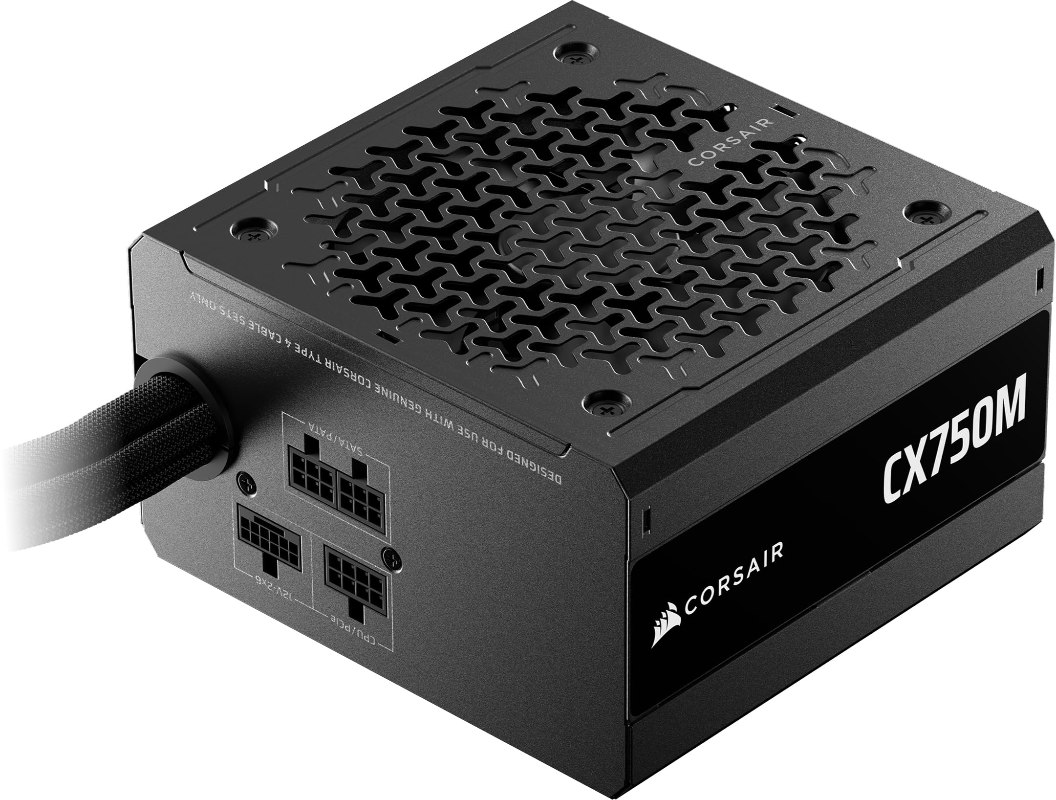 Corsair CX750M (2025) Semi Modular ATX 3.1 PCIe 5.1 Low-Noise 750W Power Supply with 12V-2x6 Cable � Cybenetics Bronze Efficiency, LLC Topology, 105�C Capacitors � Black