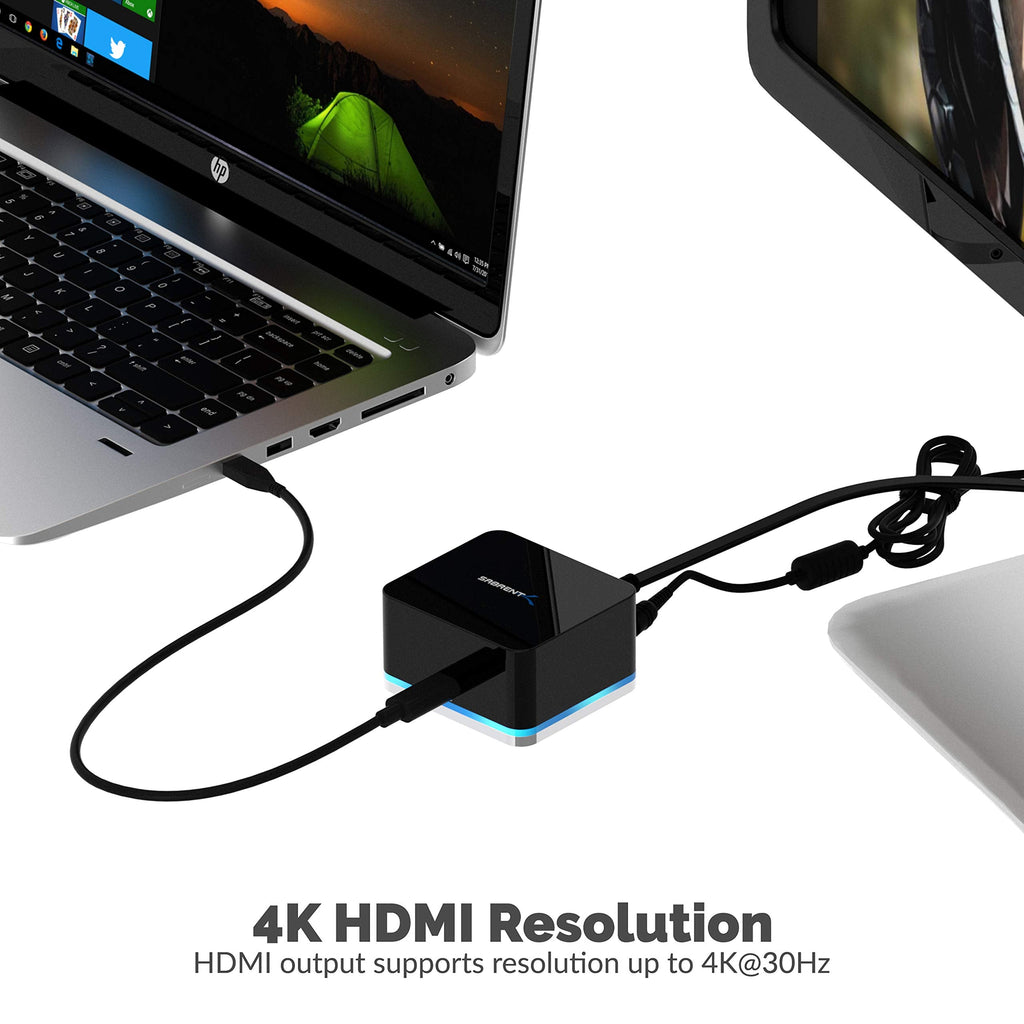 SABRENT 5 Port USB Type C Mini Continuum Docking Station, Supports Up To 3840x2160 at 30HZ (DS-CMND)