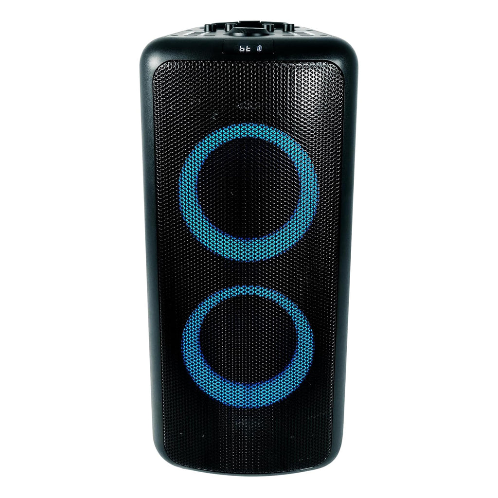 Rockville Elite Party 65 Bluetooth Party Speaker, 2000W Peak/500W RMS, Karaoke Effects, LED Lights, Guitar/Optical Inputs, for Events and Parties