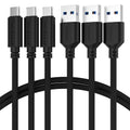 SABRENT 3 USB C fast charging cable, high speed USB type C 5V-3A, USB-C cable can be used also as a data transfer 3.2 Gen1 cable, for Galaxy, Note, Sony Xperia, Xiaomi, Switch, ps5, 1.80 m (CB- C3X6)