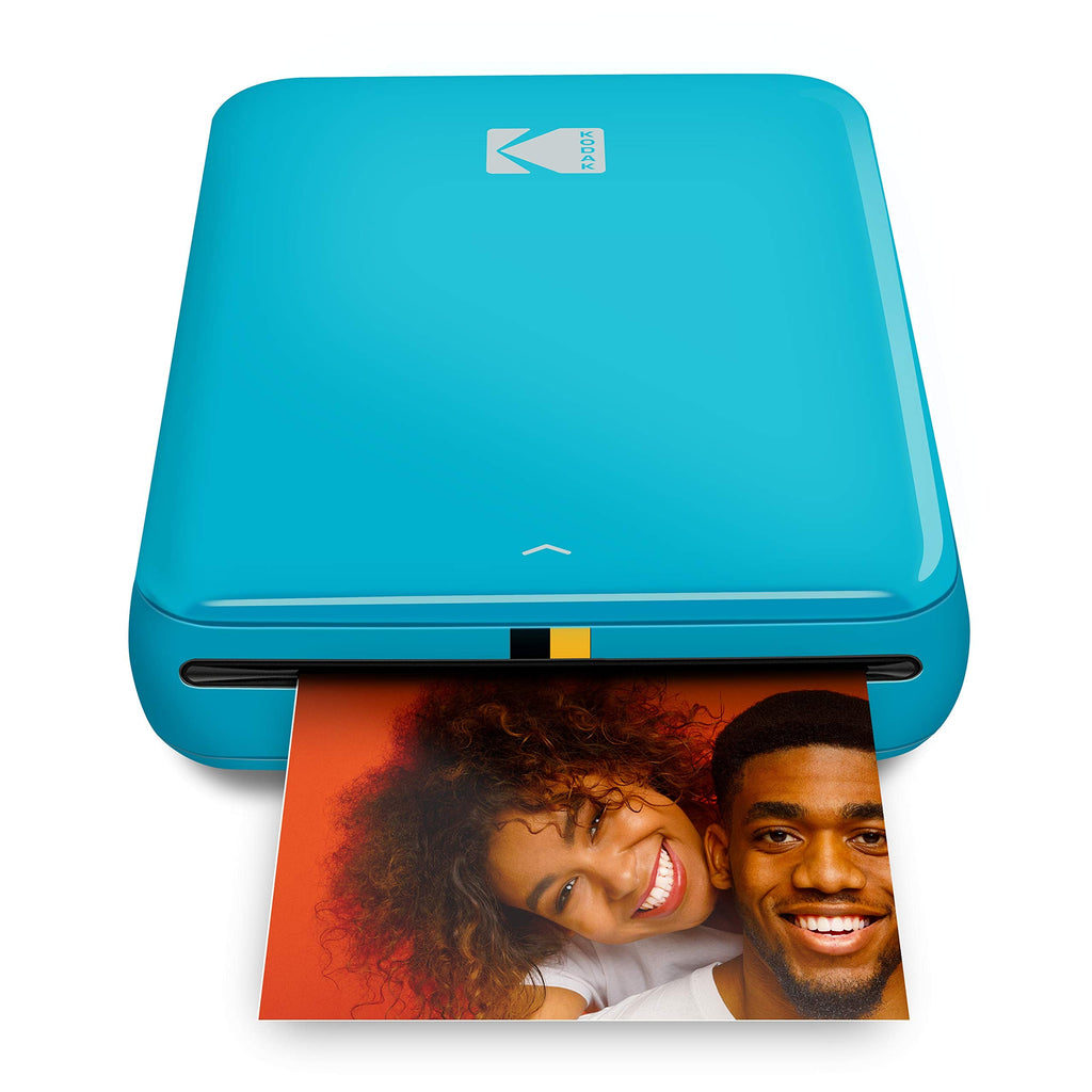 KODAK Step Instant Photo Printer With Bluetooth/NFC, ZINK Technology & KODAK App for iOS & Android (Blue) Gift Bundle