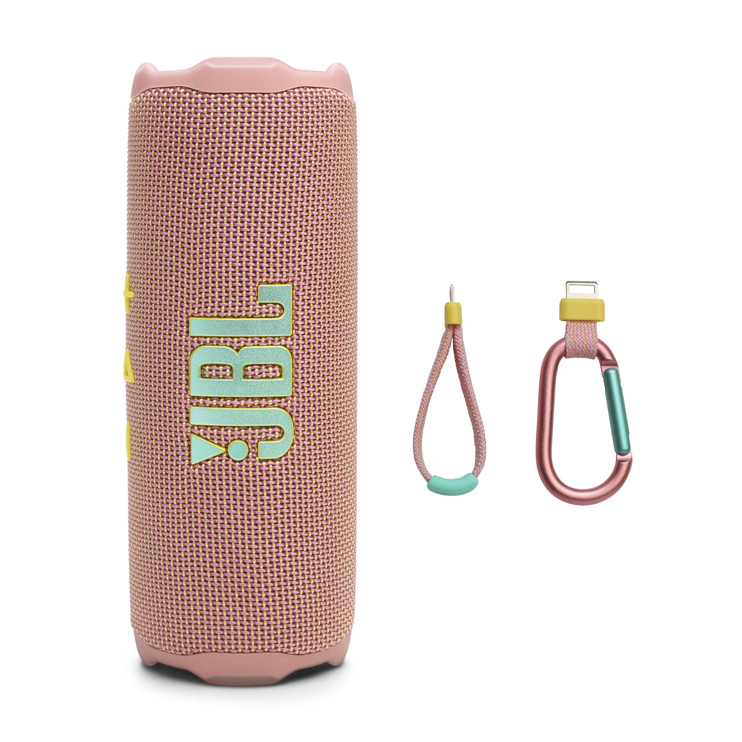 JBL Flip 7 - Portable Waterproof and Drop-Proof Speaker, Bold Pro Sound with AI Sound Boost, 16Hrs of Playtime, and PushLock System with Interchangeable Accessories (Pink)