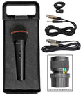 Rockville RMIC-SR Dynamic Handheld Microphone, 600 Ohms +/-30%, 72dB Sensitivity, M-56 Cartridge, Metal Body, OFC Copper Cables & Case, for DJ, Vocal, Karaoke