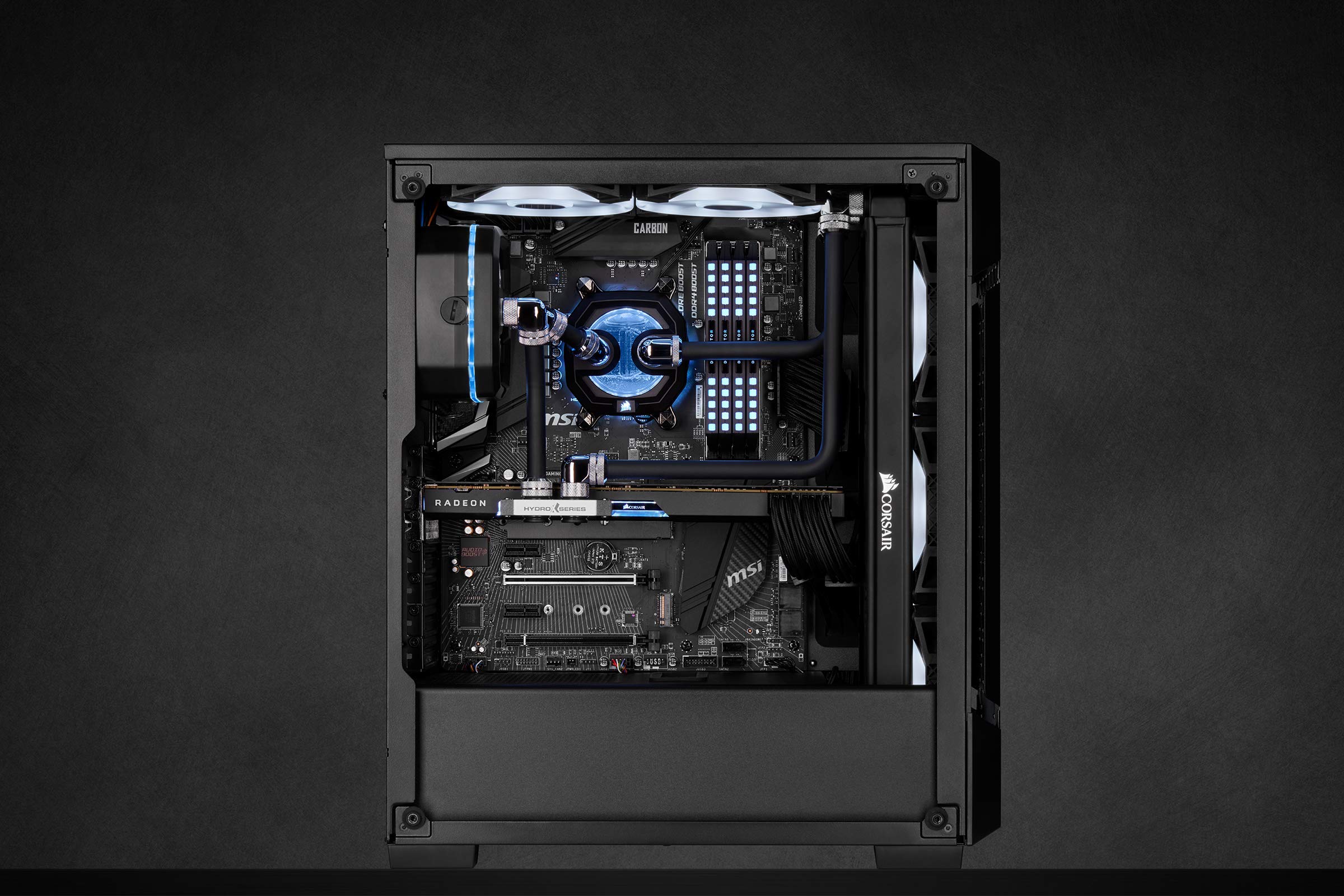 CORSAIR Hydro X Series XT Hardline 12mm Tubing (Straight-Line PMMA Tubing, Resilient Construction, Easy to Cut) Satin Black