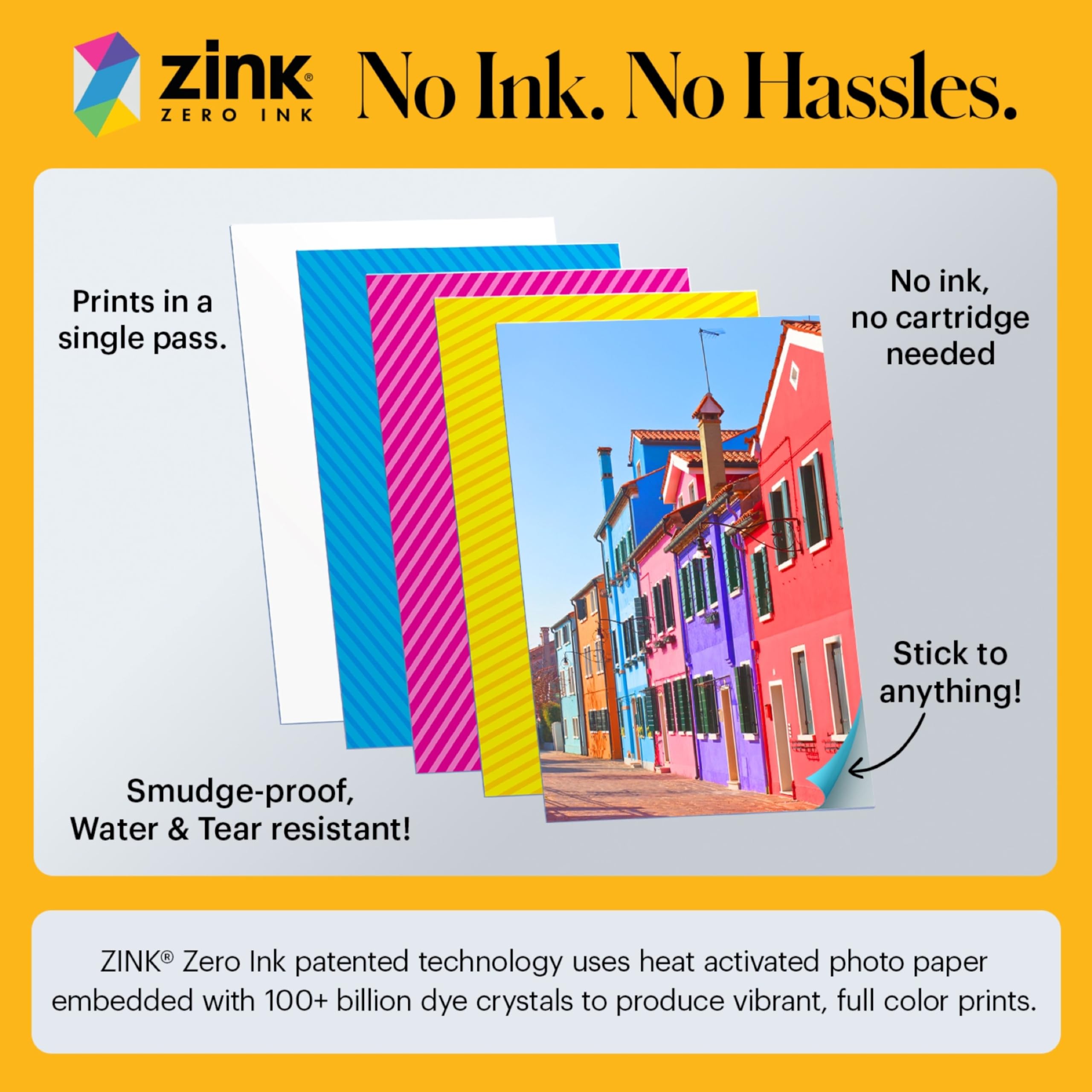 KODAK Step Instant Smartphone Photo Printer - Portable Mini Color Wireless Mobile Printer - Zink 2x3 Inch Sticky-Back Photos - Bluetooth Compatible with iOS & Android Devices - Fun Editing App - Black