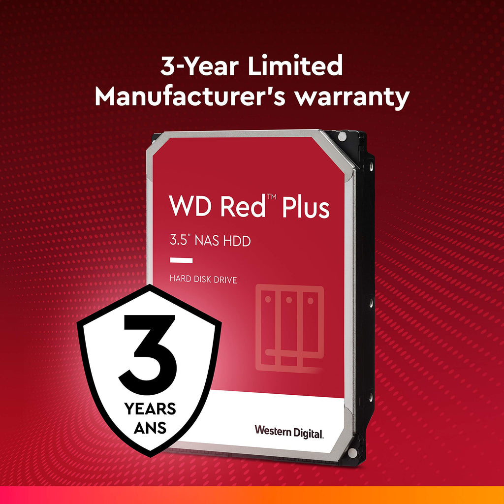 Western Digital 4TB Intellipower SATA 6Gb/s 64 MB Cache 3.5-Inch NAS Desktop Hard Disk Drive - Red (WD40EFAX)