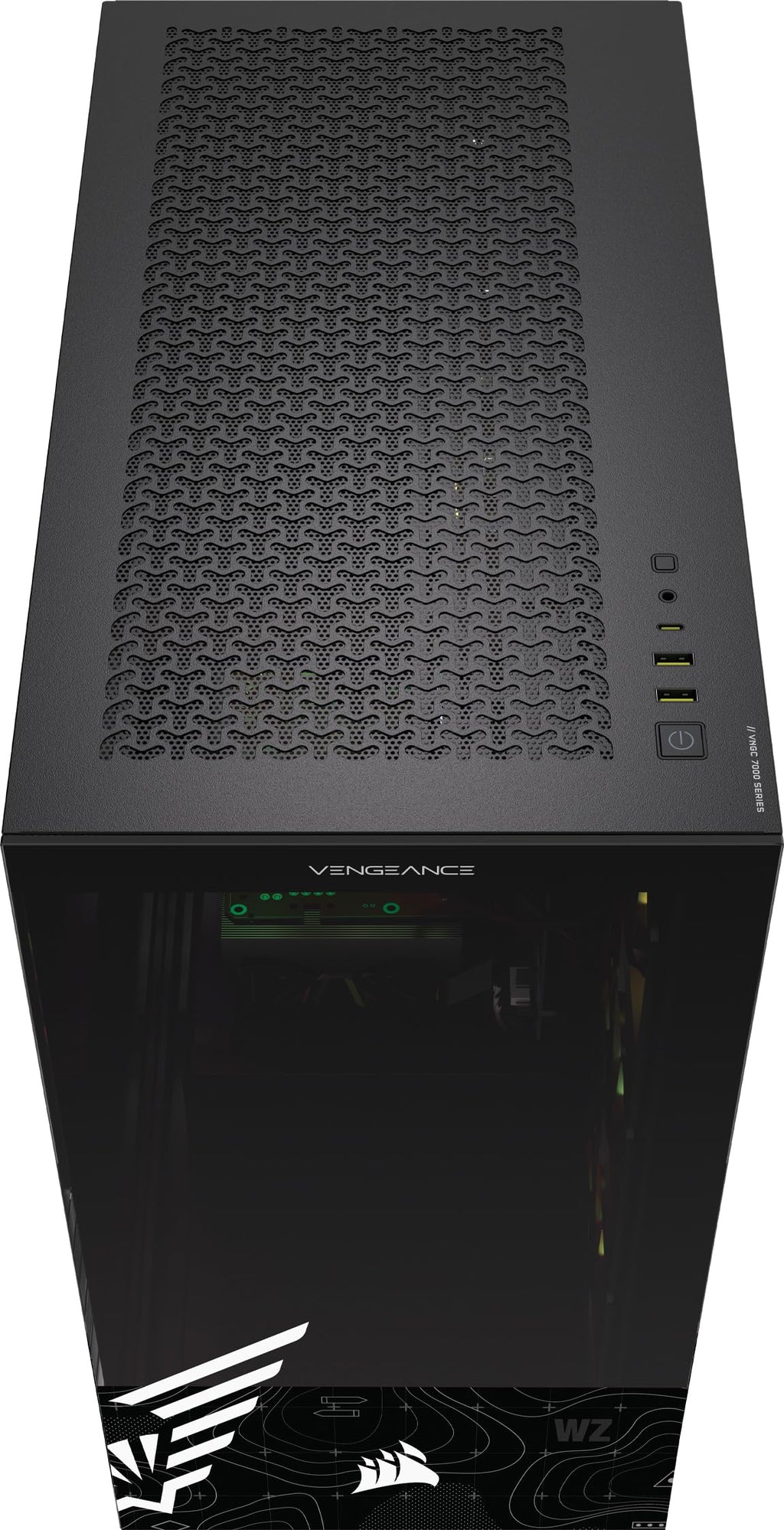 Corsair Vengeance a7500 Call of Duty® Warzone Edition Gaming PC – Liquid Cooled AMD Ryzen™ 7 9800X3D CPU – AMD® Radeon RX 9070XT GPU – 32GB Vengeance RGB DDR5 Memory – 2TB M.2 SSD – Black