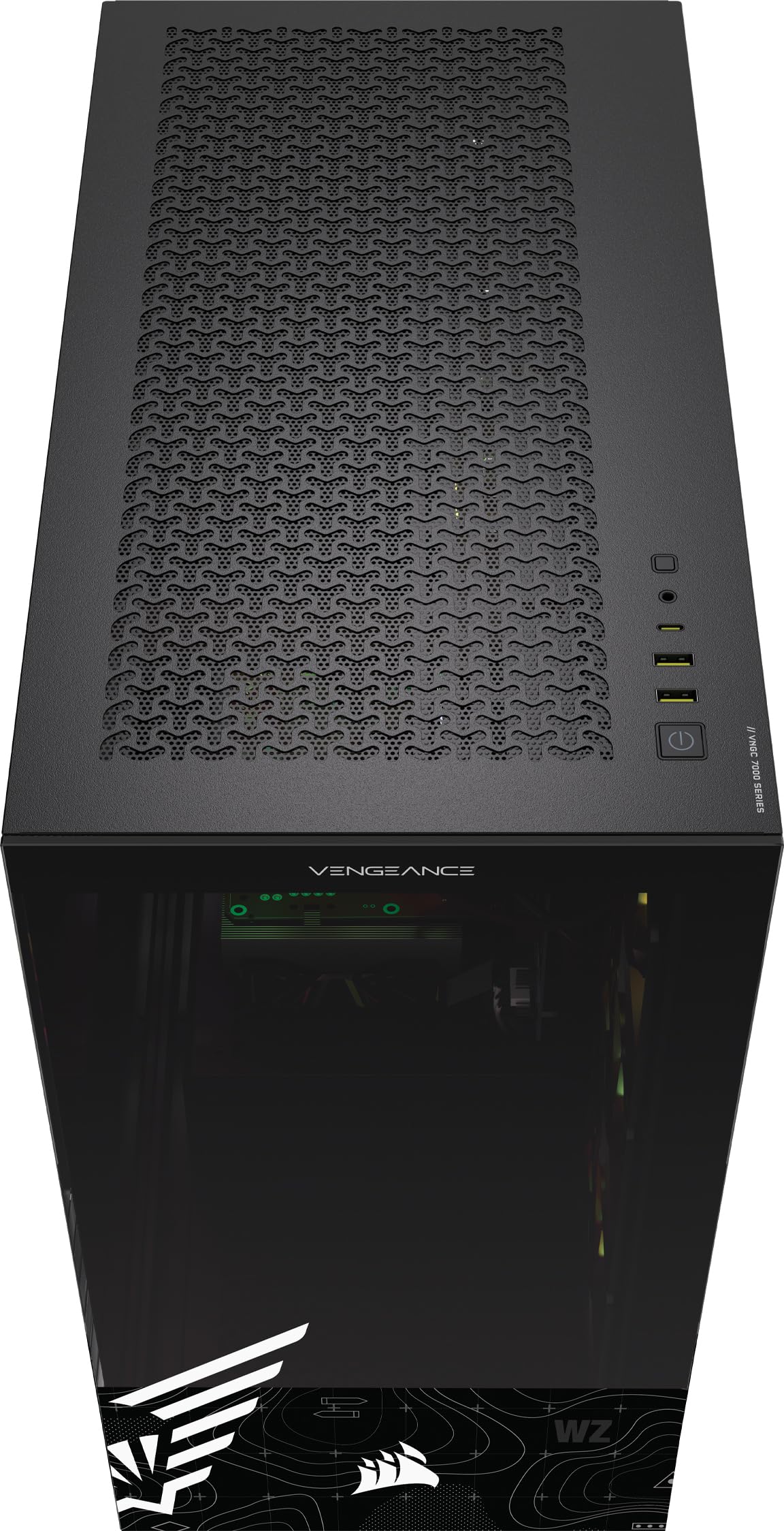 Corsair Vengeance a7500 Call of Duty® Warzone Edition Gaming PC – Liquid Cooled AMD Ryzen™ 7 9800X3D CPU – AMD® Radeon RX 9070XT GPU – 32GB Vengeance RGB DDR5 Memory – 2TB M.2 SSD – Black