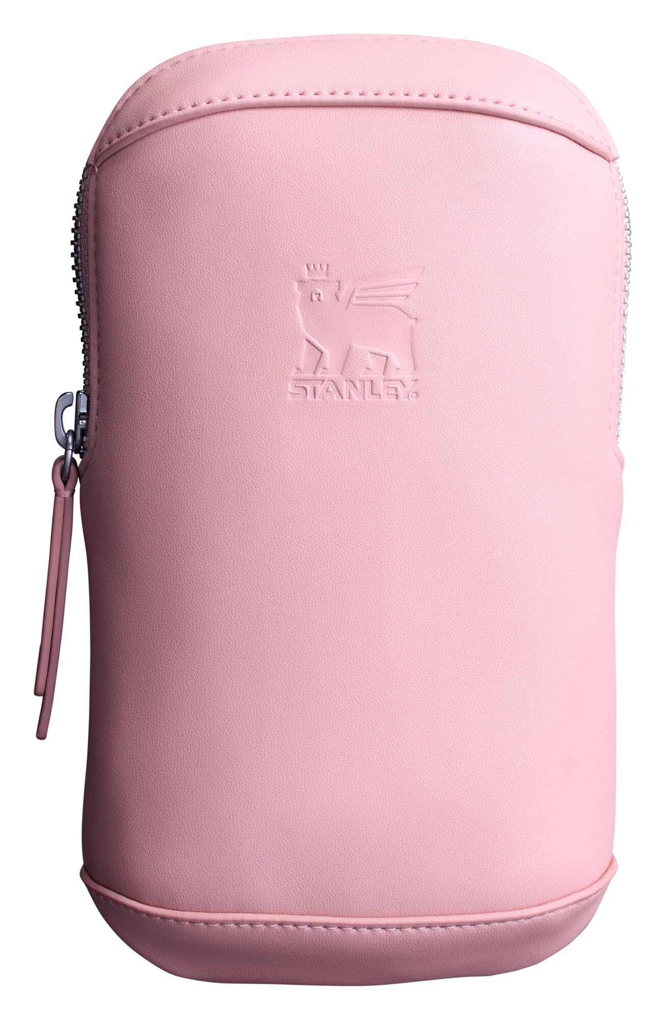 STANLEY Cross Bottle Essentials Case Max | Phone, Wallet, Keys Holder for Water Bottle | Faux Leather Accessory Pouch for Carry All Strap | Tumbler Cup Accessories | BPA-Free | Rose Quartz