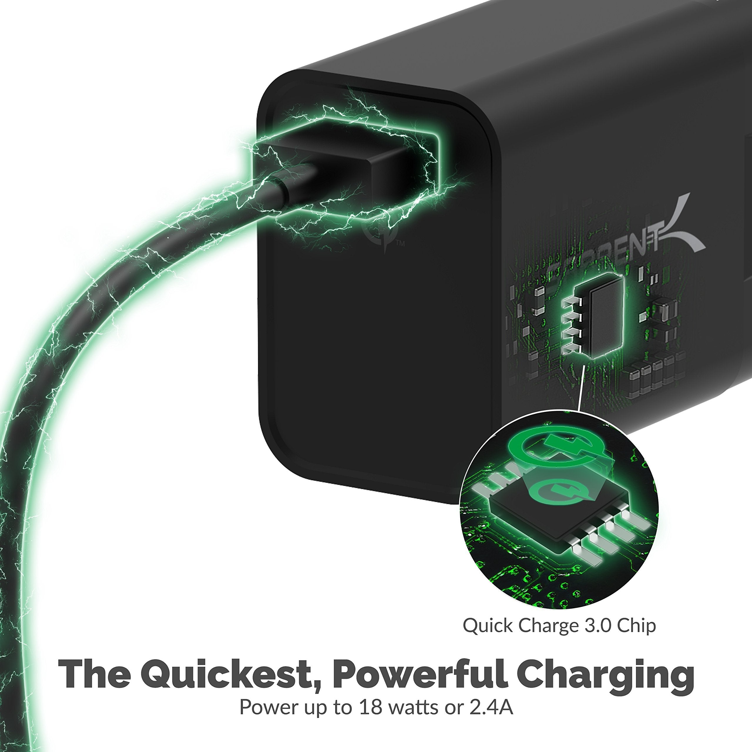 SABRENT Quick Charge 3.0 USB Wall Charger [18W 5V 2.4A QC 3.0] (AX-QCP1)