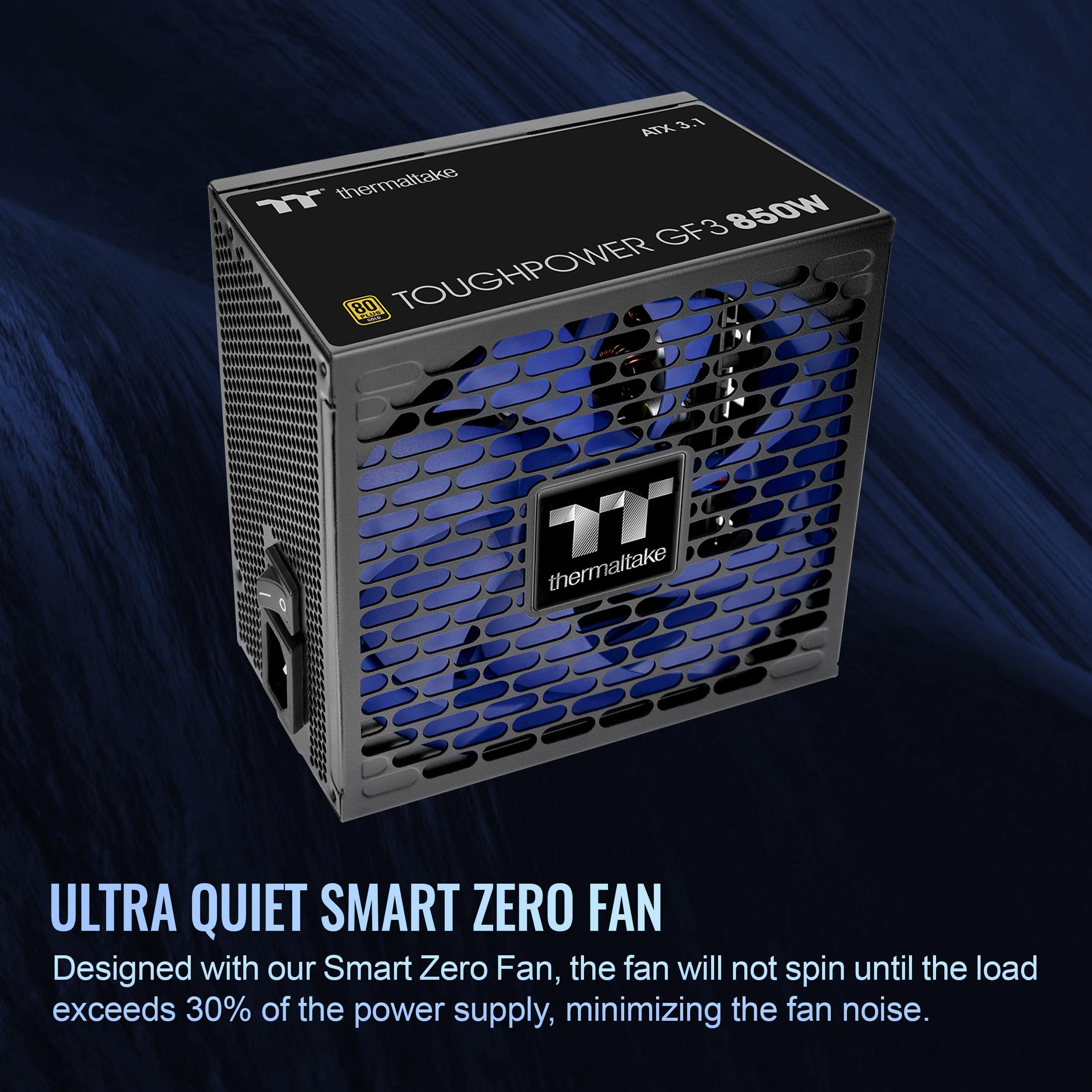 Thermaltake Toughpower GF3 850W 80+ Gold Full Modular SLI/Crossfire Ready ATX 3.0 Standard Power Supply, PCIe Gen.5 12VHPWR Connector Included, PS-TPD-0850FNFAGU-4, Black (9B17-153-438)
