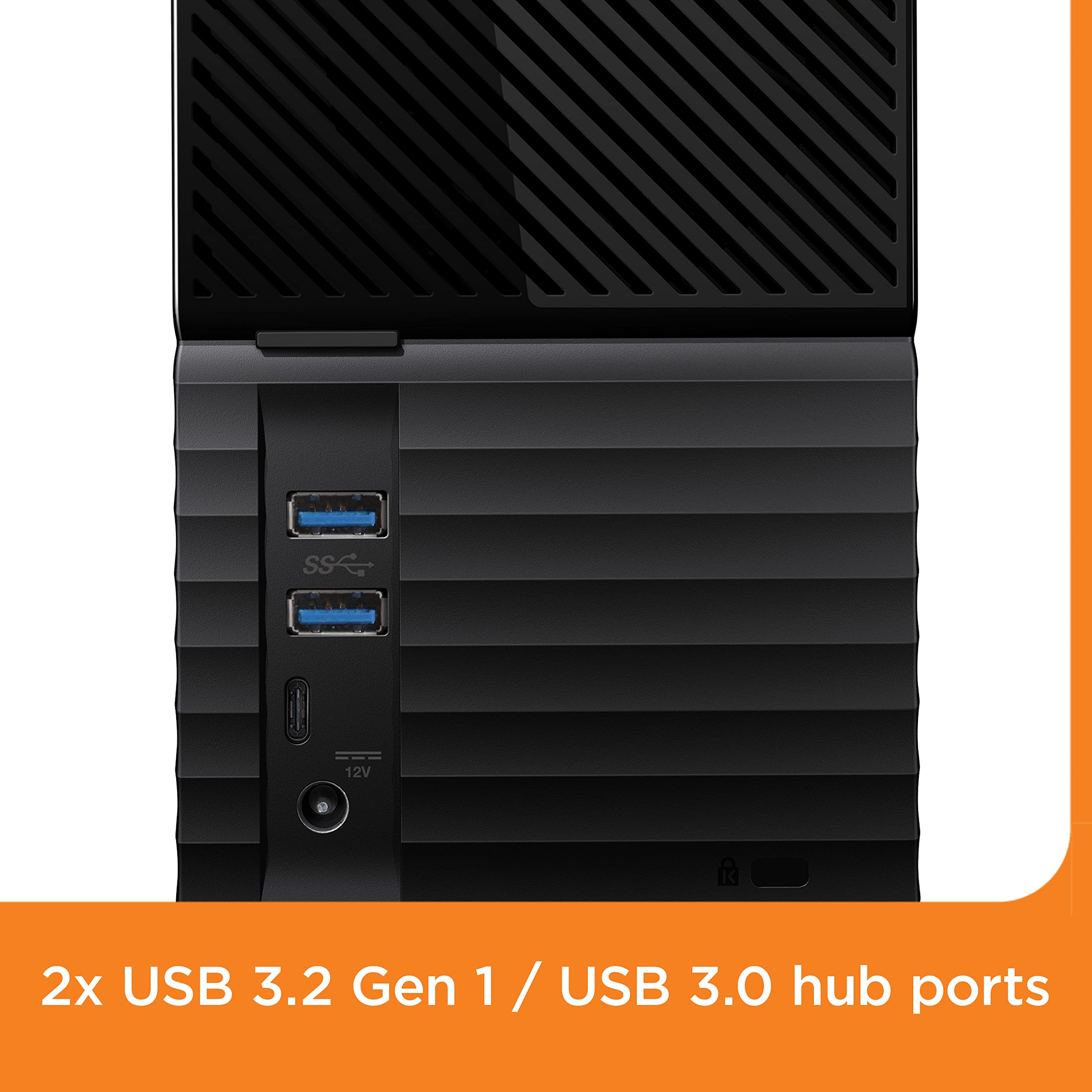 WD 28TB External Hard Drive My Book Duo Desktop RAID, USB 3.1, with Password Protection and Auto Backup Software - WDBFBE0280JBK-NESN