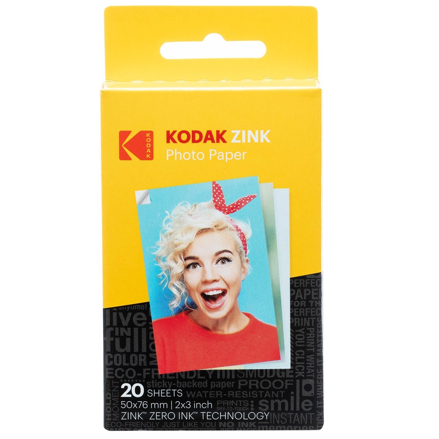 KODAK Step Instant Printer | Wireless Mobile Photo Printer with ZINK Zero Ink Technology & KODAK App for iOS & Android (Black) Gift Bundle AMZRODMP20K1B
