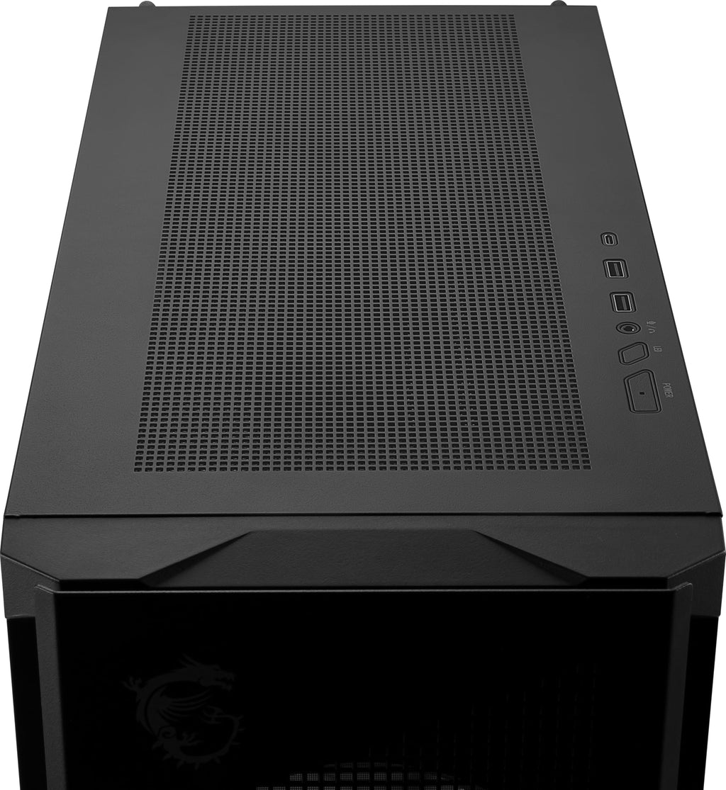 MSI MPG Velox 300R Airflow PZ - Mid-Tower Gaming PC Case - Tempered Glass Side Panel - 2 x 160 mm Dual Layer Blades Fans - Liquid Cooling Support up to 360mm Radiator - Mesh Panel for Airflow