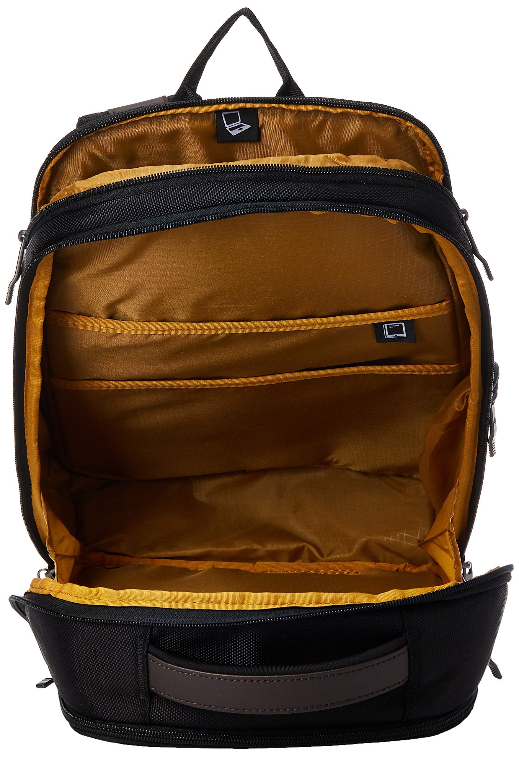 Samsonite Kombi Business Backpack, Black/Brown, 16.25 x 10.5 x 5-Inch, Kombi Business Backpack
