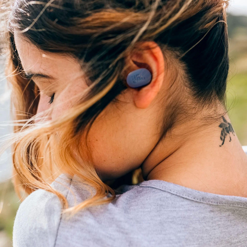 JBL Tune Buds JBLTBUDSBLUAM Small Wireless Noise Cancelling Earphones - Blue