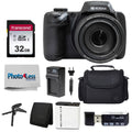 Kodak PIXPRO AZ528 16 MP Full HD Video Digital Camera (Black) with 52x Optical Zoom Bundle with Accessories Including Protective Camera Case, Battery & Charger, 32GB SD Card, Tripod and More