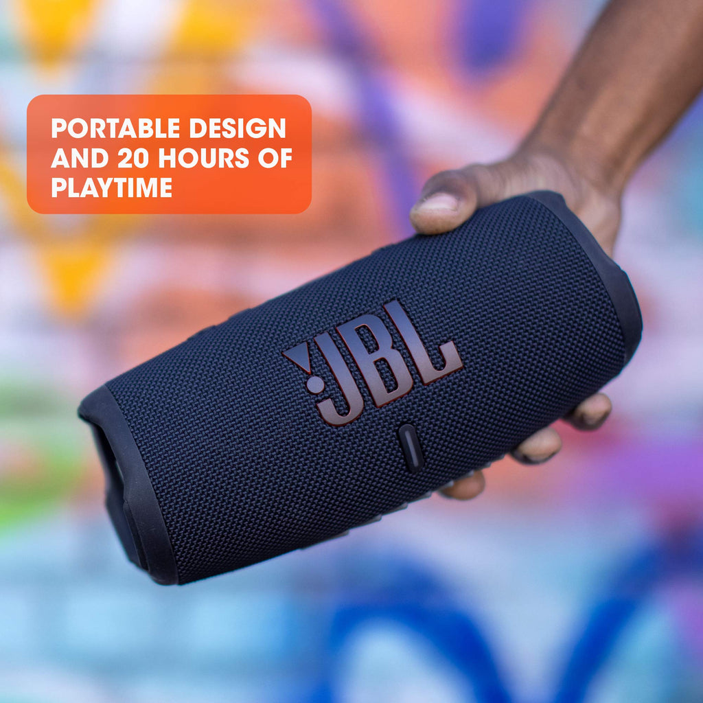 JBL Charge 5 Waterproof Portable Bluetooth Speaker Grey