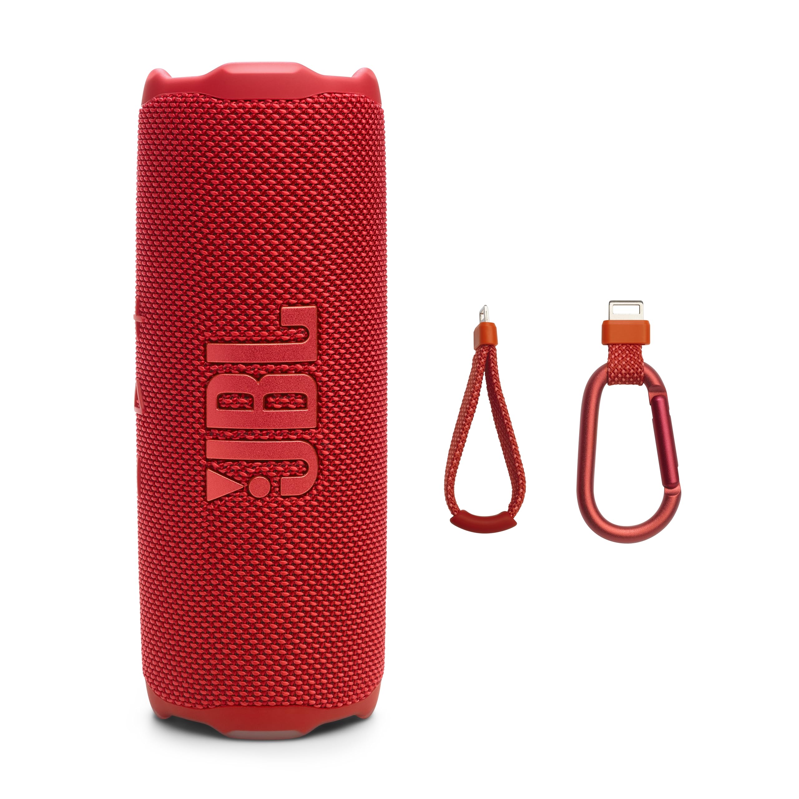 JBL Flip 7 - Portable Waterproof and Drop-Proof Speaker with AI Sound Boost, 16Hrs of Playtime, and PushLock System with Interchangeable Accessories (Red)