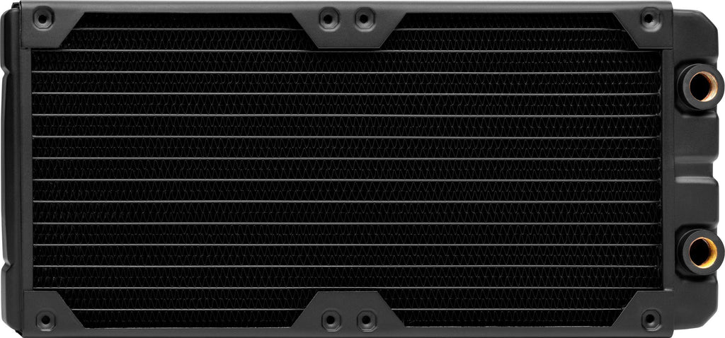Corsair Hydro X Series, XR5 280 mm Water Cooling Radiator (Dual 140 mm Fan Mounts, Easy Installation, Premium Copper Construction, Polyurethane Coating, Integrated Fan Screw Guides) Black