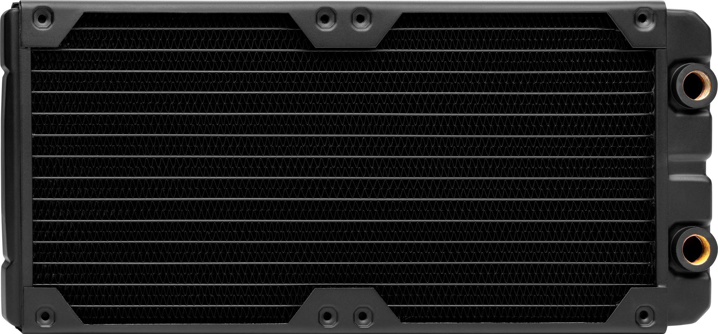 Corsair Hydro X Series, XR5 280 mm Water Cooling Radiator (Dual 140 mm Fan Mounts, Easy Installation, Premium Copper Construction, Polyurethane Coating, Integrated Fan Screw Guides) Black