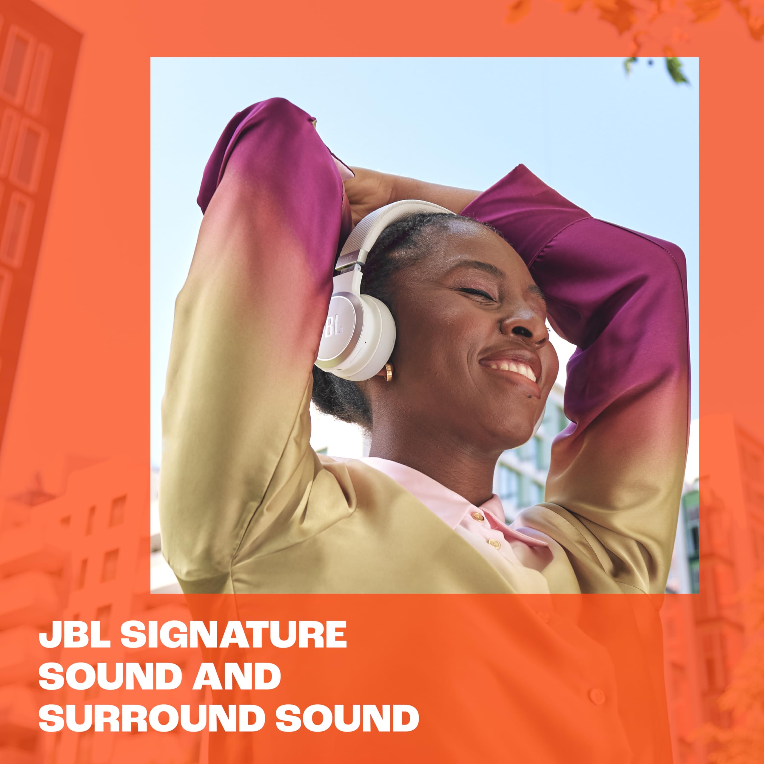 JBL Live 670NC Wireless On-Ear Headphones with Adaptive Noise Cancelling with Smart Ambience, Up to 65 Hours Battery Life with Fast Charging, Lightweight, Comfortable and Foldable (Black)