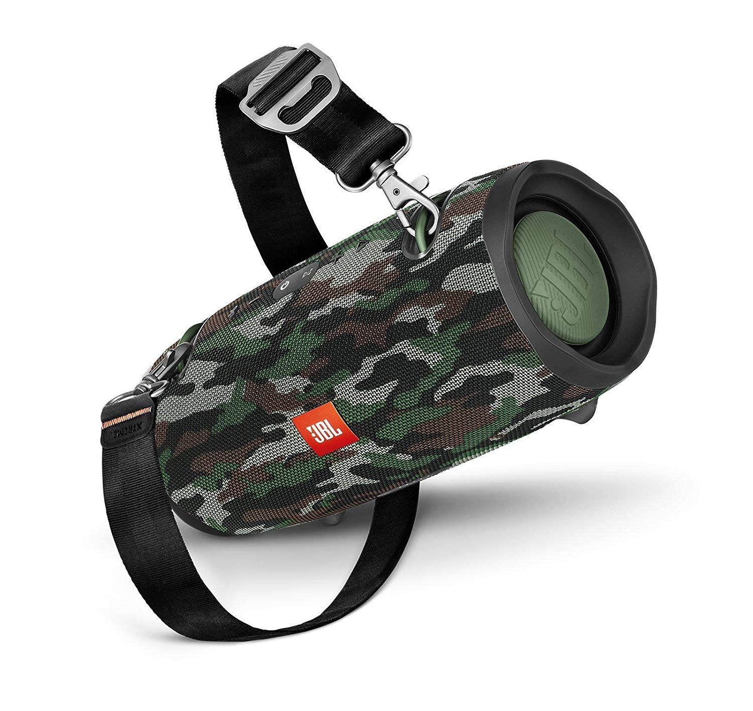 DevaCurl 1 JBL Xtreme 2 Portable Waterproof Wireless Bluetooth Speaker-Camouflage, 18/8 Stainless Steel