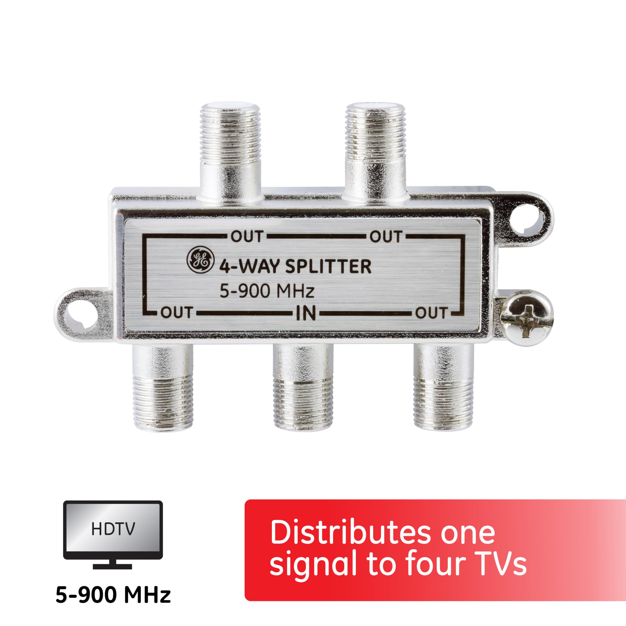 GE 35047 4-Way Signal Splitter