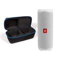JBL Flip 5 Waterproof Portable Wireless Bluetooth Speaker Bundle with divvi! Protective Hardshell Case - White
