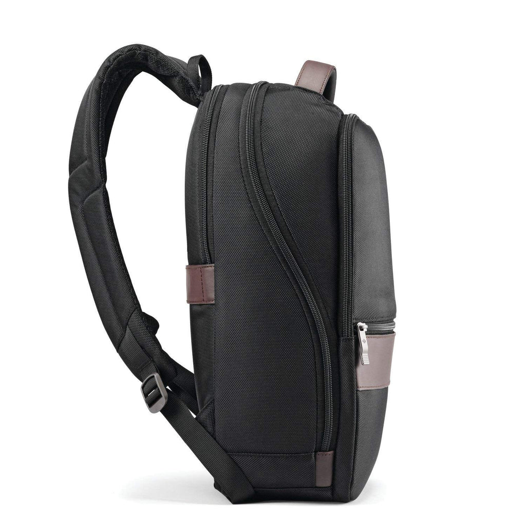 Samsonite Kombi Business Backpack, Black/Brown, 16.25 x 10.5 x 5-Inch, Kombi Business Backpack