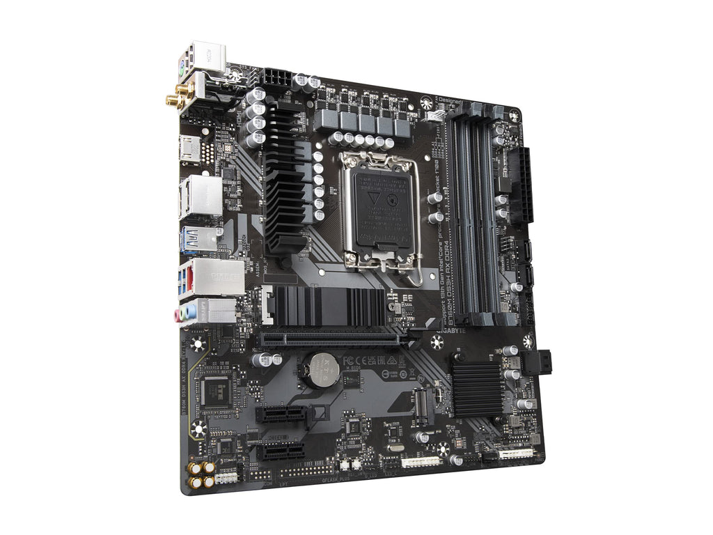 GIGABYTE B760M DS3H AX DDR4 (LGA 1700/ Intel/ B760/ M-ATX/ DDR4/ 2* M.2/ PCIe 4.0/ USB 3.2 Gen 2 Type-C/WiFi 6E/ 2.5GbE LAN/Q-Flash Plus/PCIe EZ-Latch/Gaming Motherboard)