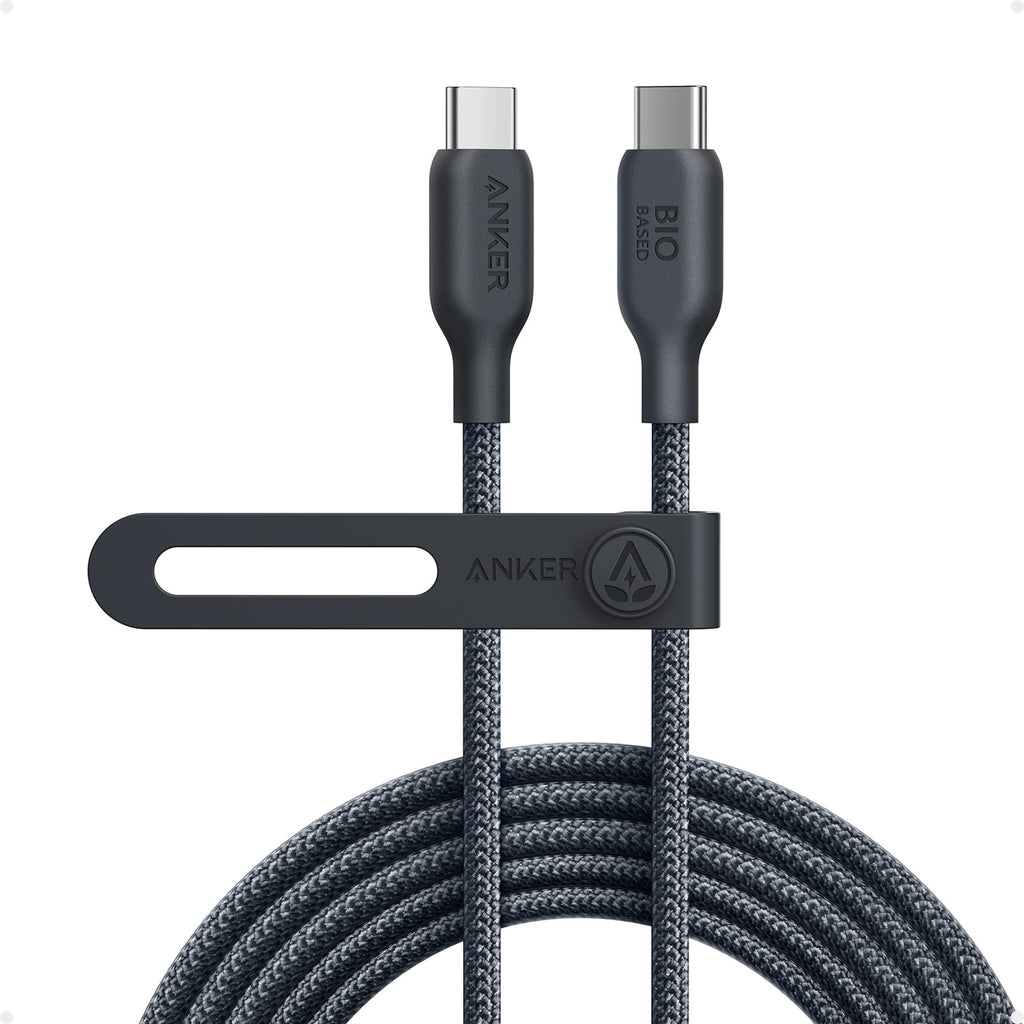 Anker 543 USB C to USB C Cable (240W, 10ft), USB 2.0 Bio-Nylon Charging Cable for MacBook Pro, iPhone 17/16/15, iPad Pro, Samsung Galaxy,and More(Phantom Black)