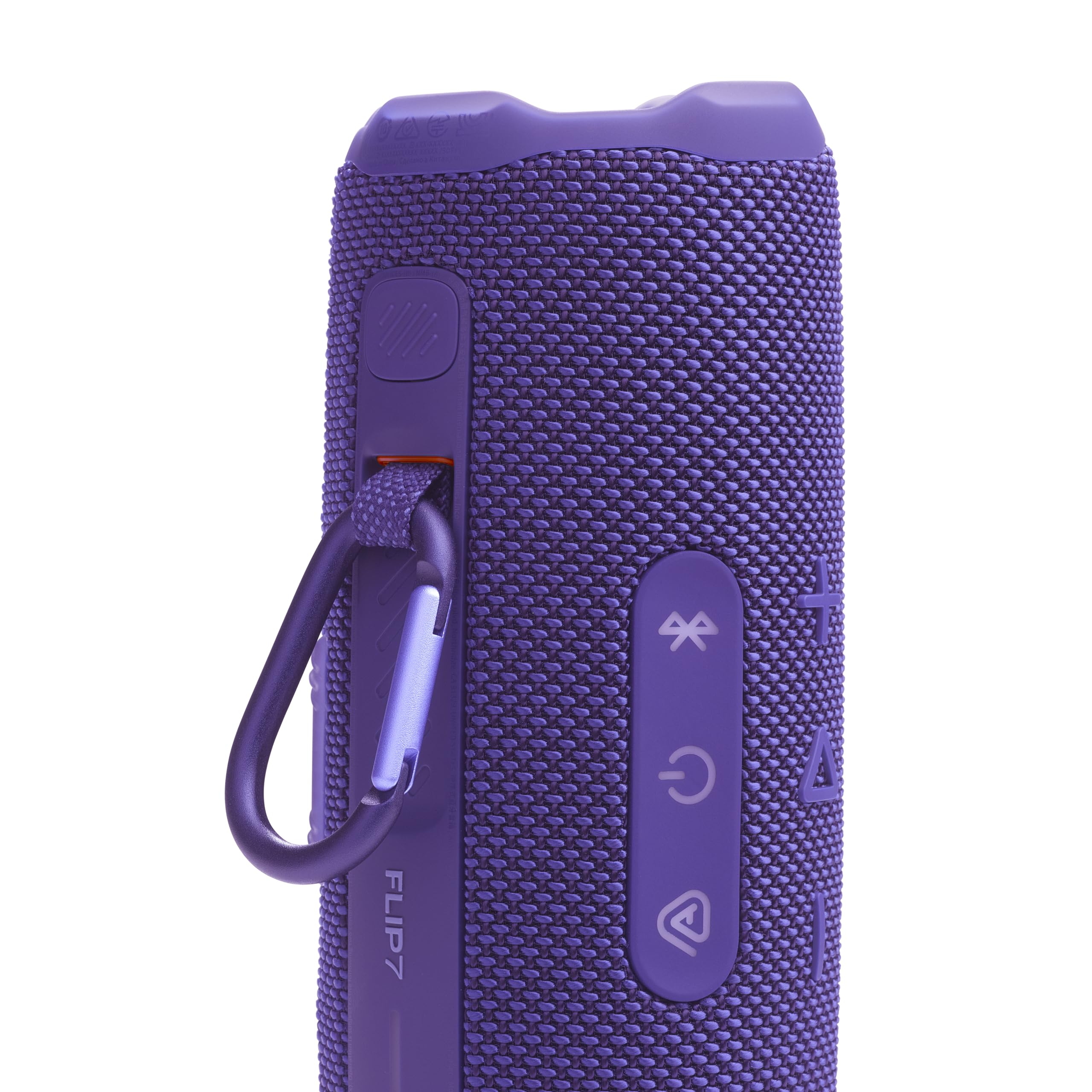 JBL Flip 7 Portable Waterproof and Drop Proof Speaker, Pro Bold Sound with AI Sound Boost, 16 Hours Battery Life and PushLock System with Interchangeable Accessories (Purple)