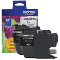 BROTHER Genuine LC30132PKS 2-Pack High Yield Black Ink Cartridges, Page Yield Up to 400 Pages/Cartridge, LC3013