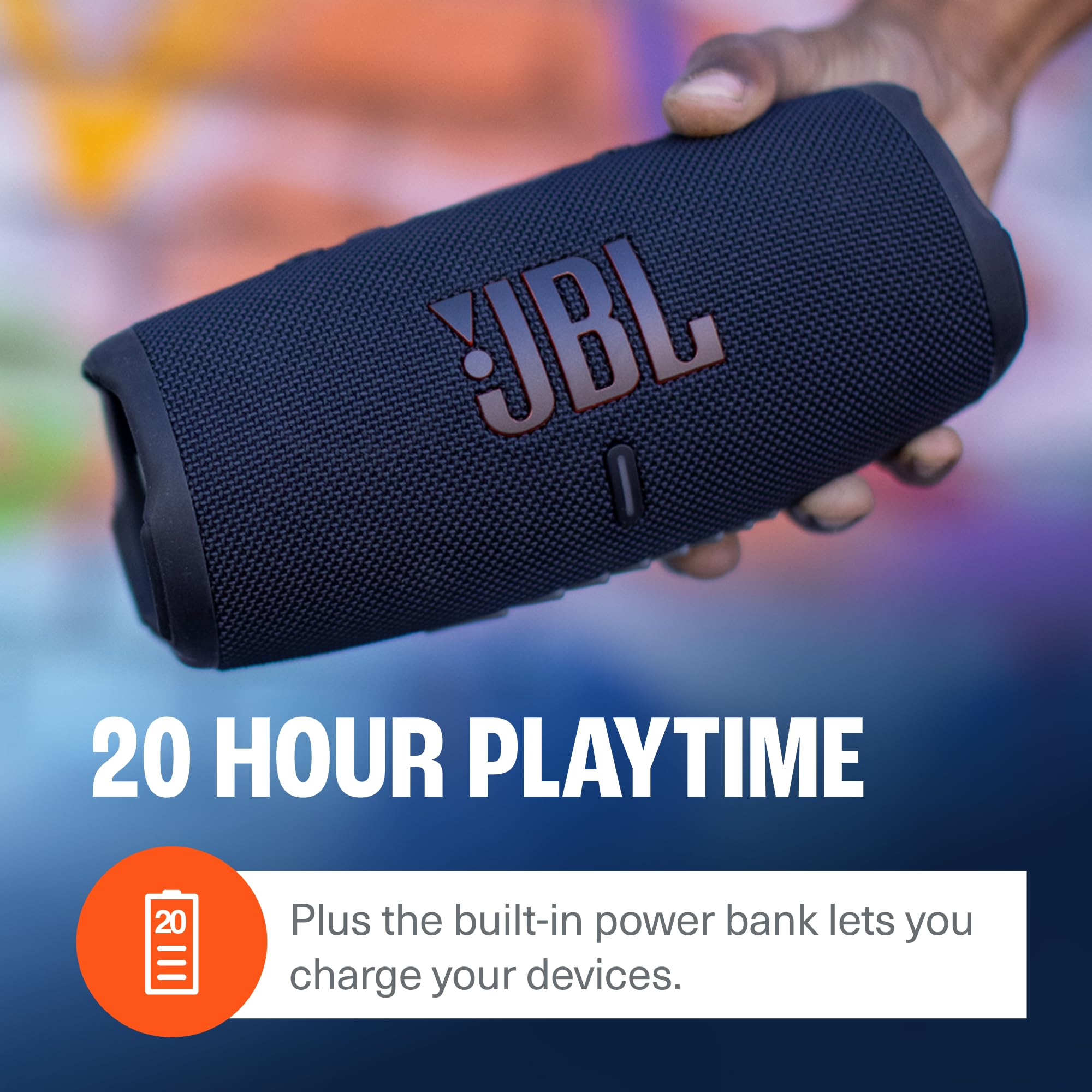 JBL Charge 5 Portable Waterproof Wireless Bluetooth Speaker Bundle with divvi! Protective Hardshell Case - Teal